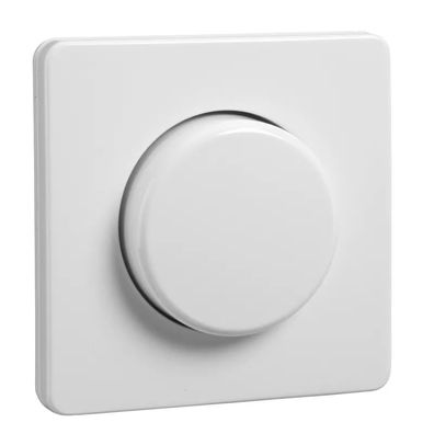 Elso Zentralplatte mit Drehknopf für Dimmer Fashion/riva/scala reinweiß ELG227014