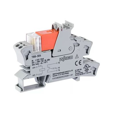 WAGO Relaismodul; ingangsnennspannung DC 24 V;1 Wechsler; rau 788-304