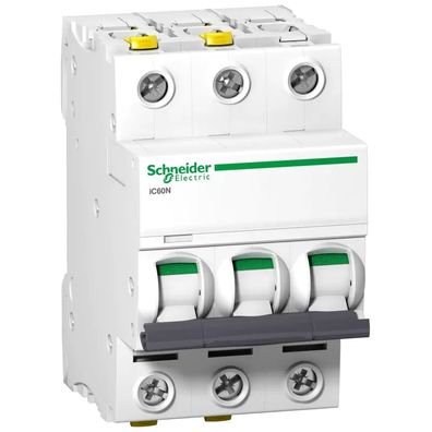 Schneider Electric Leitungsschutzschalter iC60N, 3P, 16A, B Charakteristik A9F03316