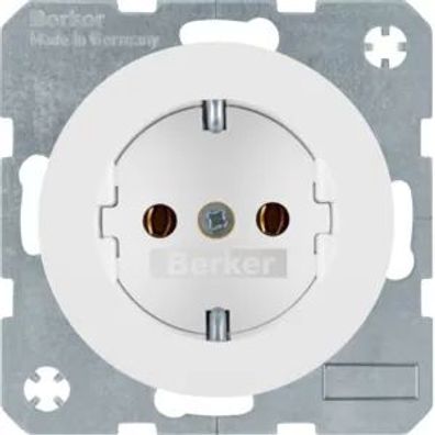Berker Steckdose SCHUKO R.1/R.3 polarweiß glänz 47432089