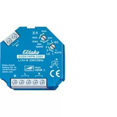 Eltako Universal-Dimmschalter 230V. Power MOSFET bis 400W, ESL bis 400W und LED bis 4