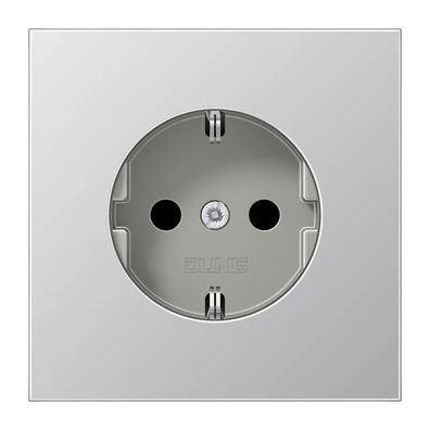 Jung SCHUKO Steckdose, 16 A 250 V , Serie LS, Aluminium AL1520