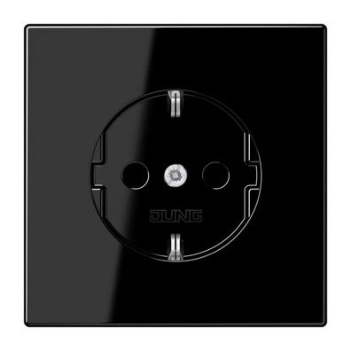 Jung SCHUKO Steckdose, 16 A 250 V , Duroplast, Serie LS, schwarz LS1520SW