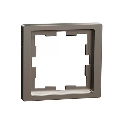 Merten D-Life Rahmen, 1fach, Edelstahl MEG4010-6536