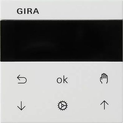Gira S3000 Jal.-/Schaltuhr Display System 55 Reinweiß 536603