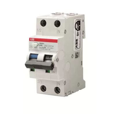 ABB DS201A-B16/0,03 FI/LS-Schalter 6kA, 1P+N, Typ A, B 16, 30mA 2CSR255180R1165
