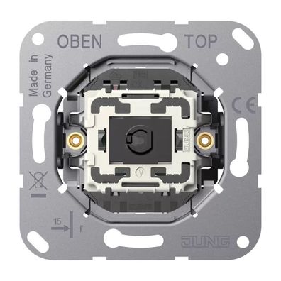 Jung Kippschalter, 10 AX 250 V , Universal Aus-Wechsel, ohne Krallen K506EU