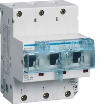 Hager SLS-Schalter 3P E-40A Hutschiene HTN340E