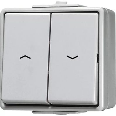Jung Jalousie-Wippschalter, Schalter 1-pol. (1 Antrieb), AX 250 V , IP 44, WG 600 60