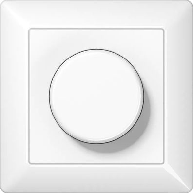Jung Drehdimmer LED mit Dreh-Ausschalter, mit Rahmen, Serie AS, alpinweiß AS5544.03VW