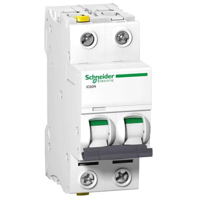 Schneider Electric Leitungsschutzschalter iC60N, 2P, 16A, B Charakteristik A9F03216
