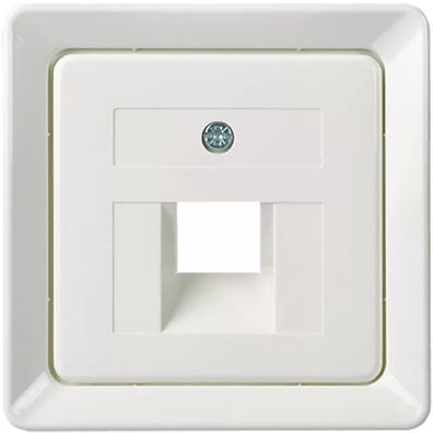 Elso Zentralplatte für 1xRJ45 Fashion/riva/scala reinweiß 503654