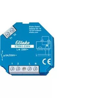 Eltako Trennrelais 230V. 1 Schließer potenzialfrei 5A/250V AC 61100635