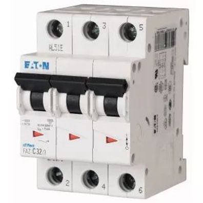 Eaton Leitungsschutzschalter, 16 A, 3p, Charakteristik: B 278847