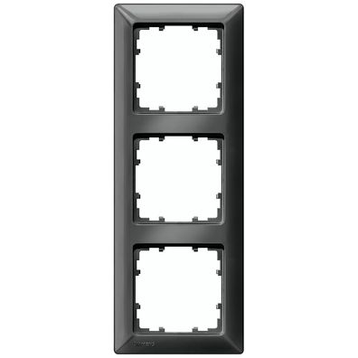 Siemens DELTA line, carbonmetallic Rahmen, 3-Fach, 222x 80mm 5TG25536