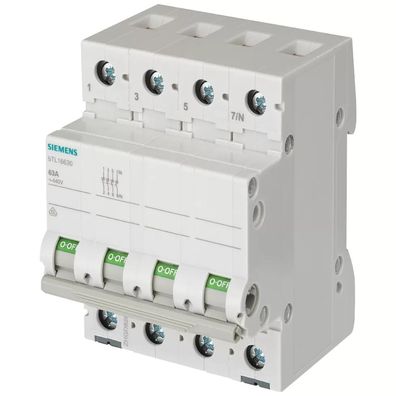 Siemens Ausschalter 63A 3-polig+N 5TL16630