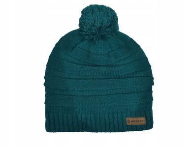 SCOTT Kobaltfarbene Wintermütze mit Bommel OS