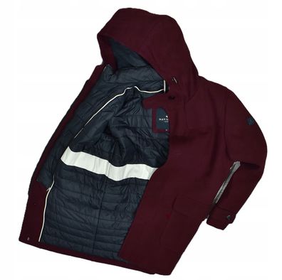 Navigare Maroon Warmed Hooded Herrenmantel XL