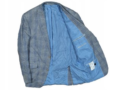 CARL GROSS Herrenjacke aus Leinen mit Karomuster 50