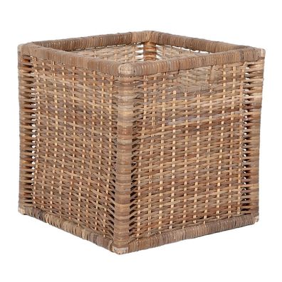 Rattan Korb CESTA-Big Grey Aufbewahrungskorb Schrankkorb Regalkorb