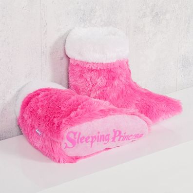 Kinder Hausschuhe / Bettschuhe "SLEEPING Princess" Größe 28/30 Schlafschuhe