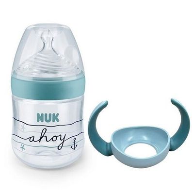 NUK Nature Sense Babyflasche und Tragegriffe SET 150 ml 0-6 Monate