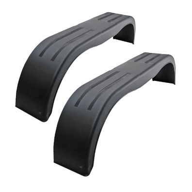 2 x Anhänger Tandem Kotflügel aus Kunststoff Breite = 240 mm Spannweite = 1500mm