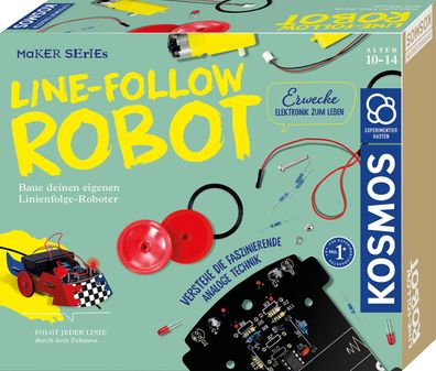 Kosmos Roboter selbst bauen Line-Following Challenge für Nachwuchs-Maker