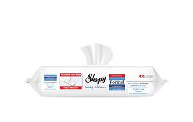 Bodenreinigungstücher für Mopsysteme mit Bleichmittelzusatz - Blau