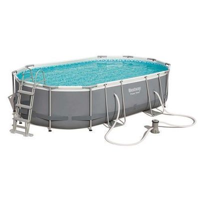 Rechteckiger Pool mit Gestell Power Steel 4488 x 305 x 107 cm 10949 l Bestway