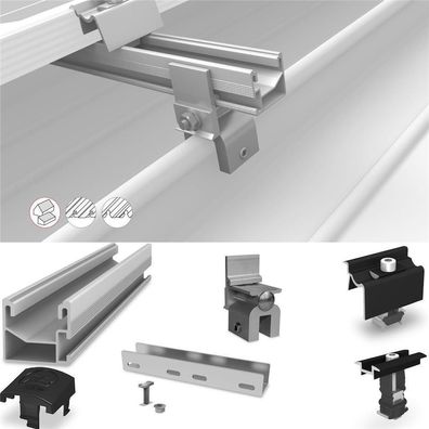 K2 Systems SeamClamp Set für Winkelfalz