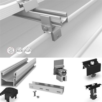 K2 Systems SeamClamp Set für Doppelfalz