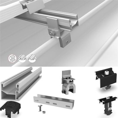 K2 Systems SeamClamp Set für Rundfalz