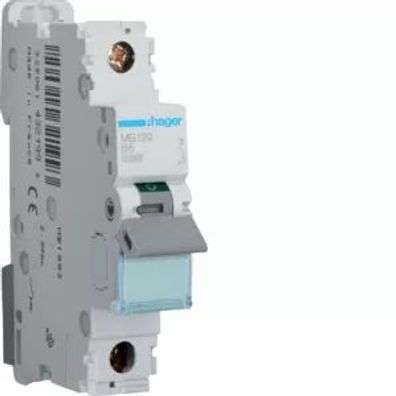 Hager LS-Schalter 1polig B-6A 25kA 1M ÜK4 MB199