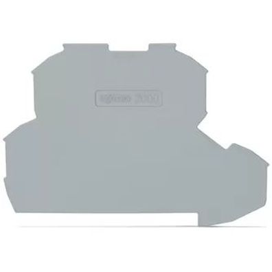 WAGO Abschlussplatte;0,7 mm dick; rau 2000-2291