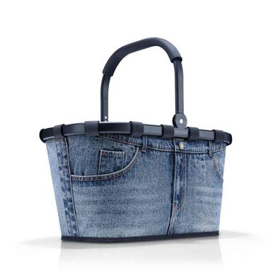 reisenthel carrybag frame jeans BK4082 22L Einkaufskorb blau