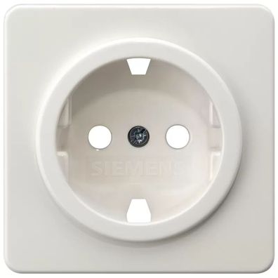 Siemens DELTA profil, titanweiß Abdeckungplatte 65x 65mm für Schuko-Steckdose 5UH1047