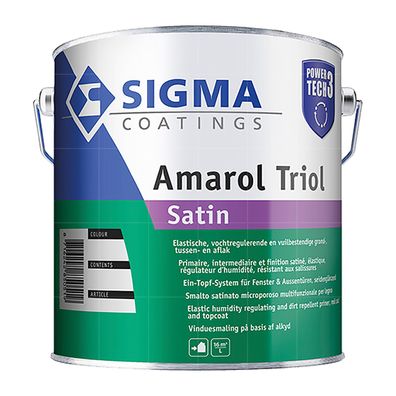 Sigma Amarol Triol Satin 2,5L weiß Ventilack Holzlack Fensterlack Türenlack