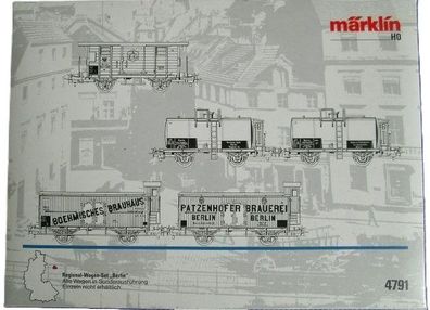 Märklin 4791 Regional-Wagen-Set "Berlin" - Alle Wagen in Sonderausführung - HO - OVP