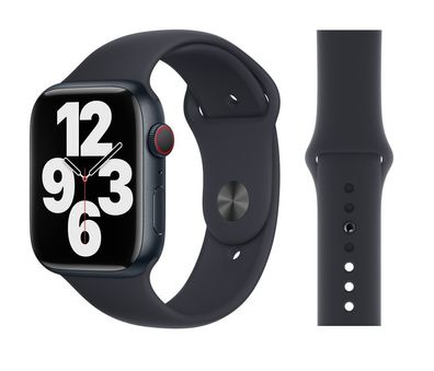 Original Apple Sport Armband XL 42/44/45mm MKUQ3ZM/A Midnight Sehr Gut
