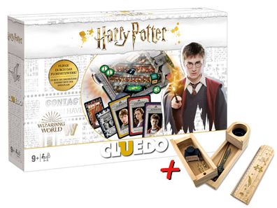 Cluedo Harry Potter + Holz-Schreibset Brettspiel Gesellschaftsspiel Edition