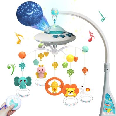 Eners Baby Mobile Babybett Mit Musik Und Lichtern, Bett Mädchen Junge Mit Fernbe
