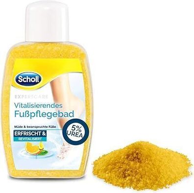 Scholl 68165 Fußbad Vitalisierend Fußpflege Badezusatz Salzkristallen Urea 275g