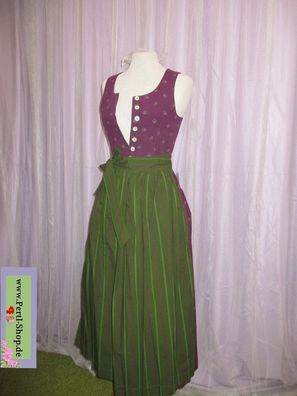 Jugend Dirndl mit Schürze, Hammerschmid, Baumwolle, Waschdirndl, Gr. 158, Beere,