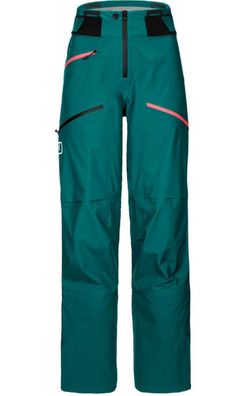 Ortovox Damen 3L Deep Shell Hose pacific green