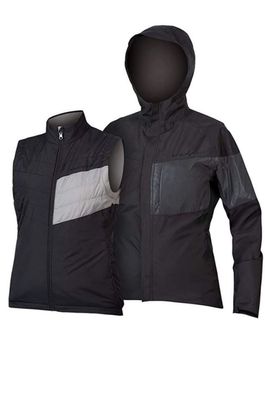 Endura Urban Luminite 3 in 1 Fahrradjacke Schwarz