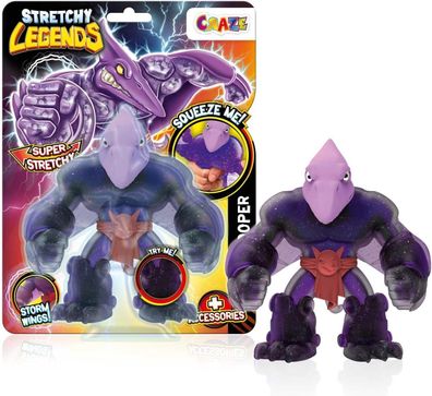 CRAZE Stretchy Legends Pterotrooper - Elastische Actionfigur fér Kinder Figur