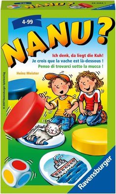 Ravensburger 23063 - Nanu? Mitbringspiel fér 2-4 Spieler, Merkspiel ab 4 Jahren