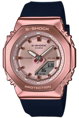 Casio G-Shock Classic Damenuhr Schwarz/Roségoldfarben GM-S2110PG-1A4ER