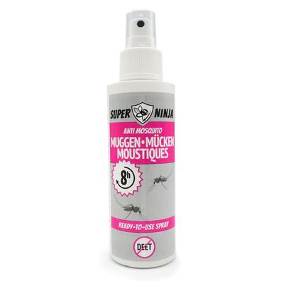 Super Ninja Anti Mécken Méckenschutz Méckenspray Abwehr Moskitos Zecken 100 ml